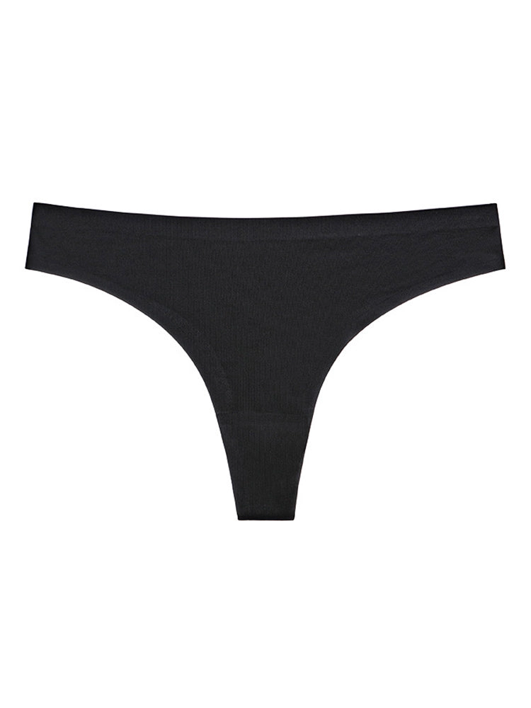 4-Pack Invisible Ice Silk Sexy G-Strings Panties
