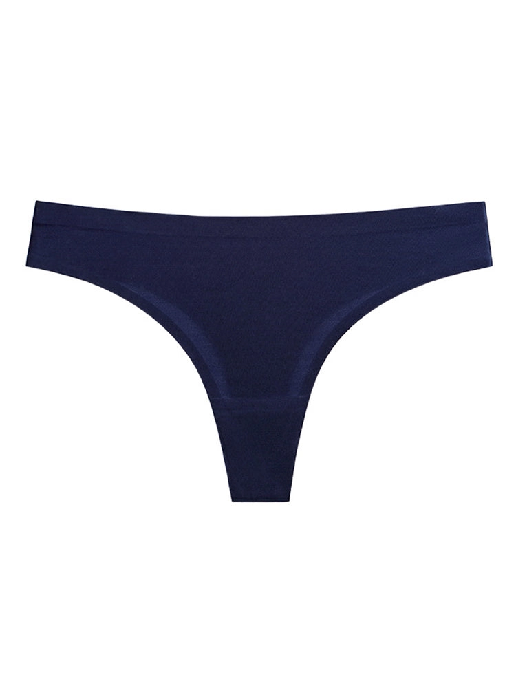 4-Pack Invisible Ice Silk Sexy G-Strings Panties
