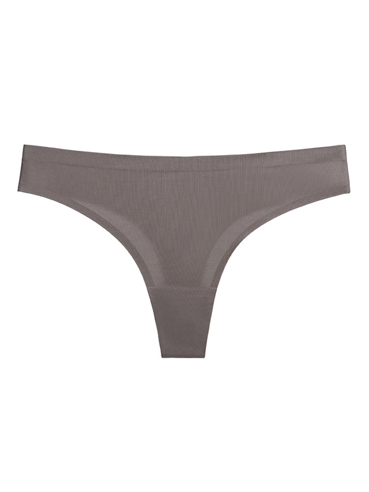 4-Pack Invisible Ice Silk Sexy G-Strings Panties