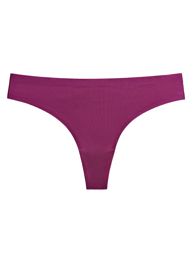 4-Pack Invisible Ice Silk Sexy G-Strings Panties