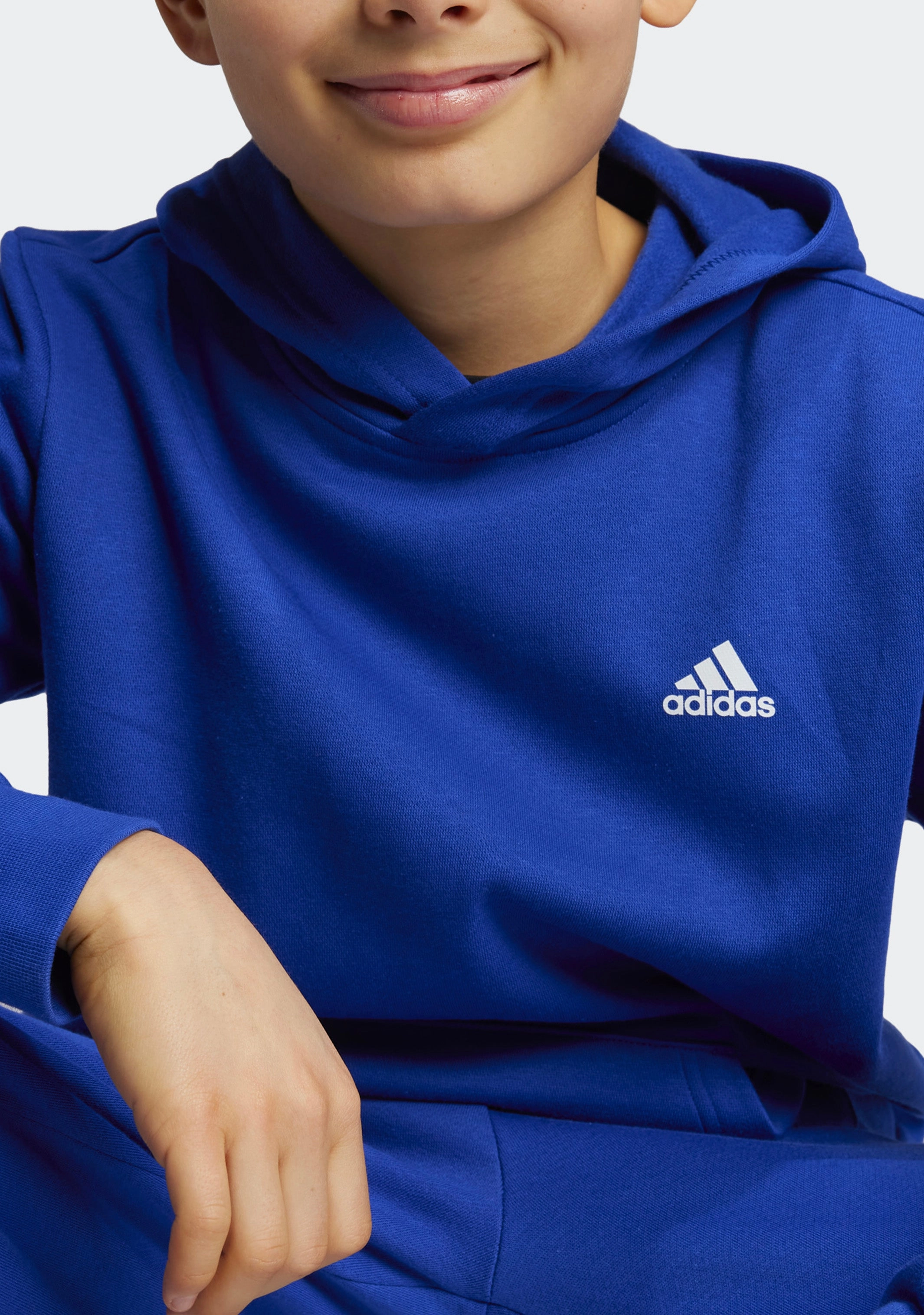 Adidas Kids' Essentials Small Logo Feel Cozy Fleece Hoodie