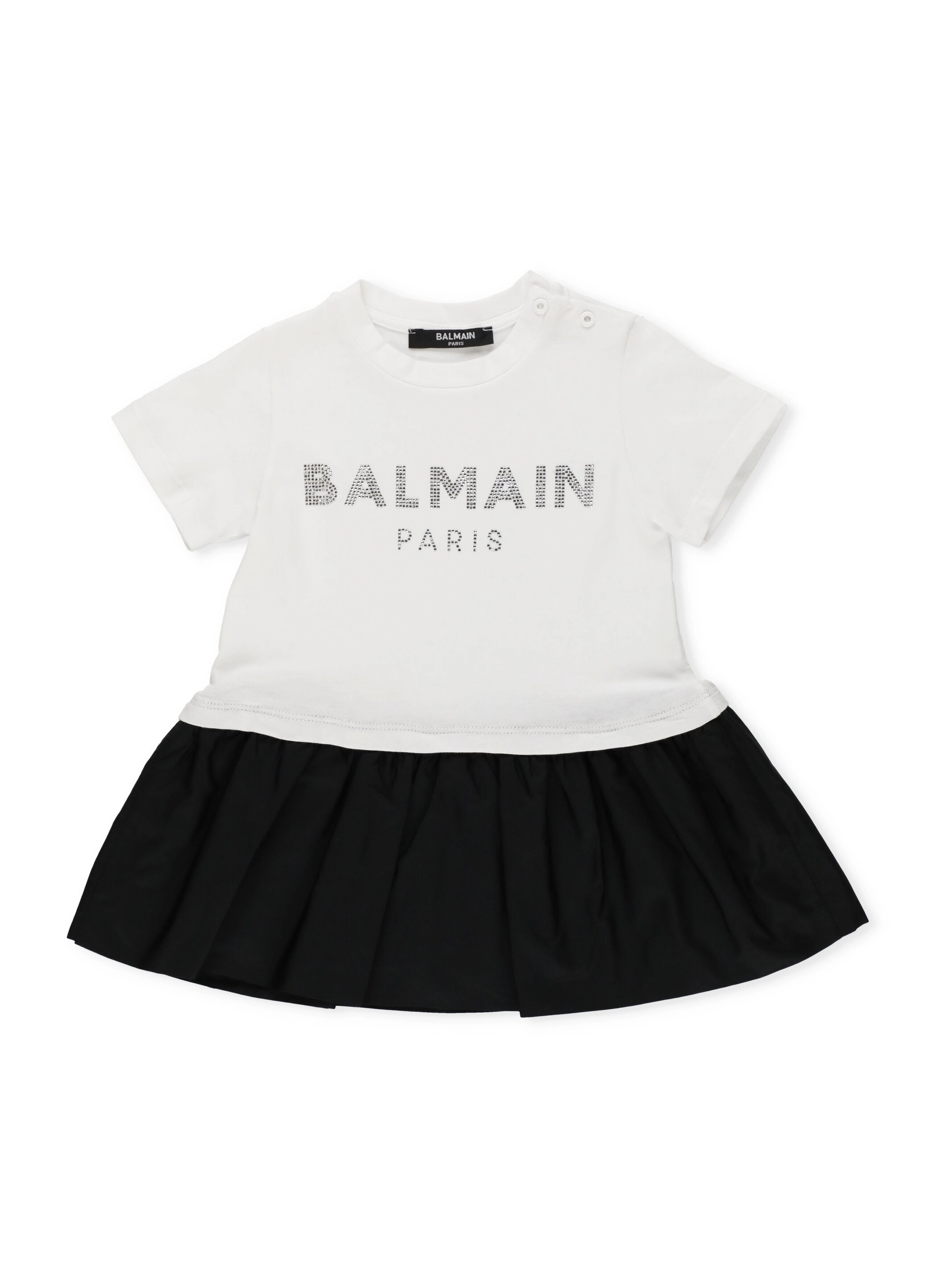 Balmain Kids Logo Embellished T-Shirt Dress