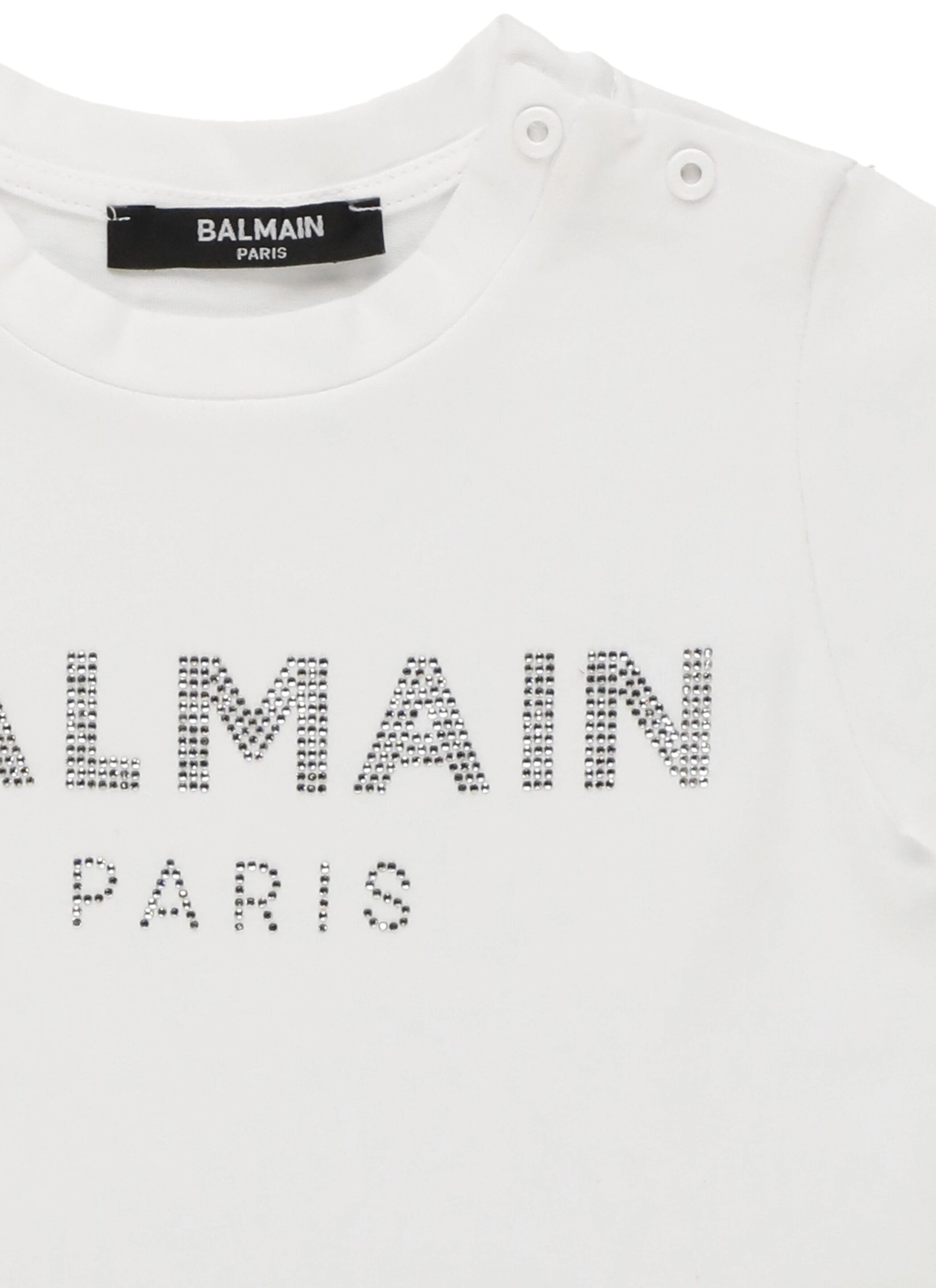 Balmain Kids Logo Embellished T-Shirt Dress
