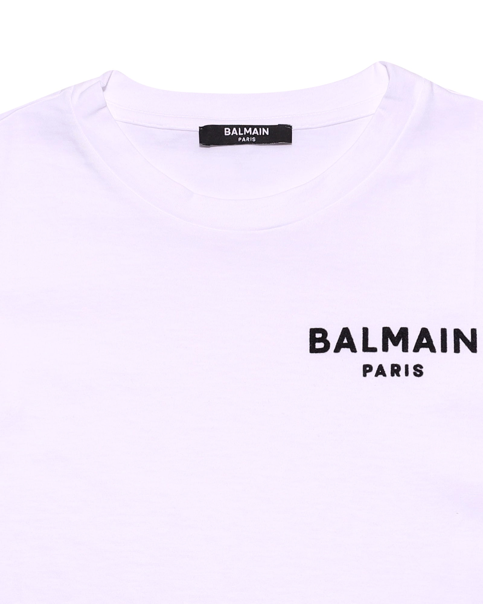 Balmain Kids Logo Embroidered Crewneck T-Shirt