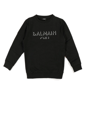 Balmain Kids Logo Embroidered Sweatshirt