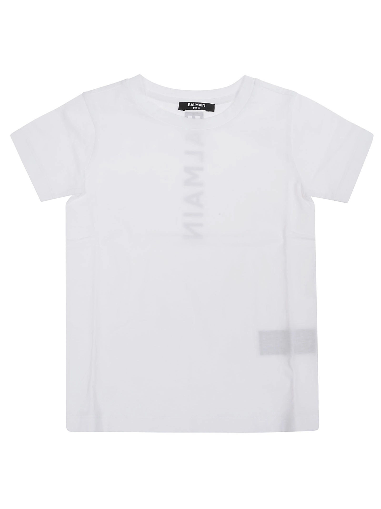 Balmain Kids Logo Printed Crewneck T-Shirt