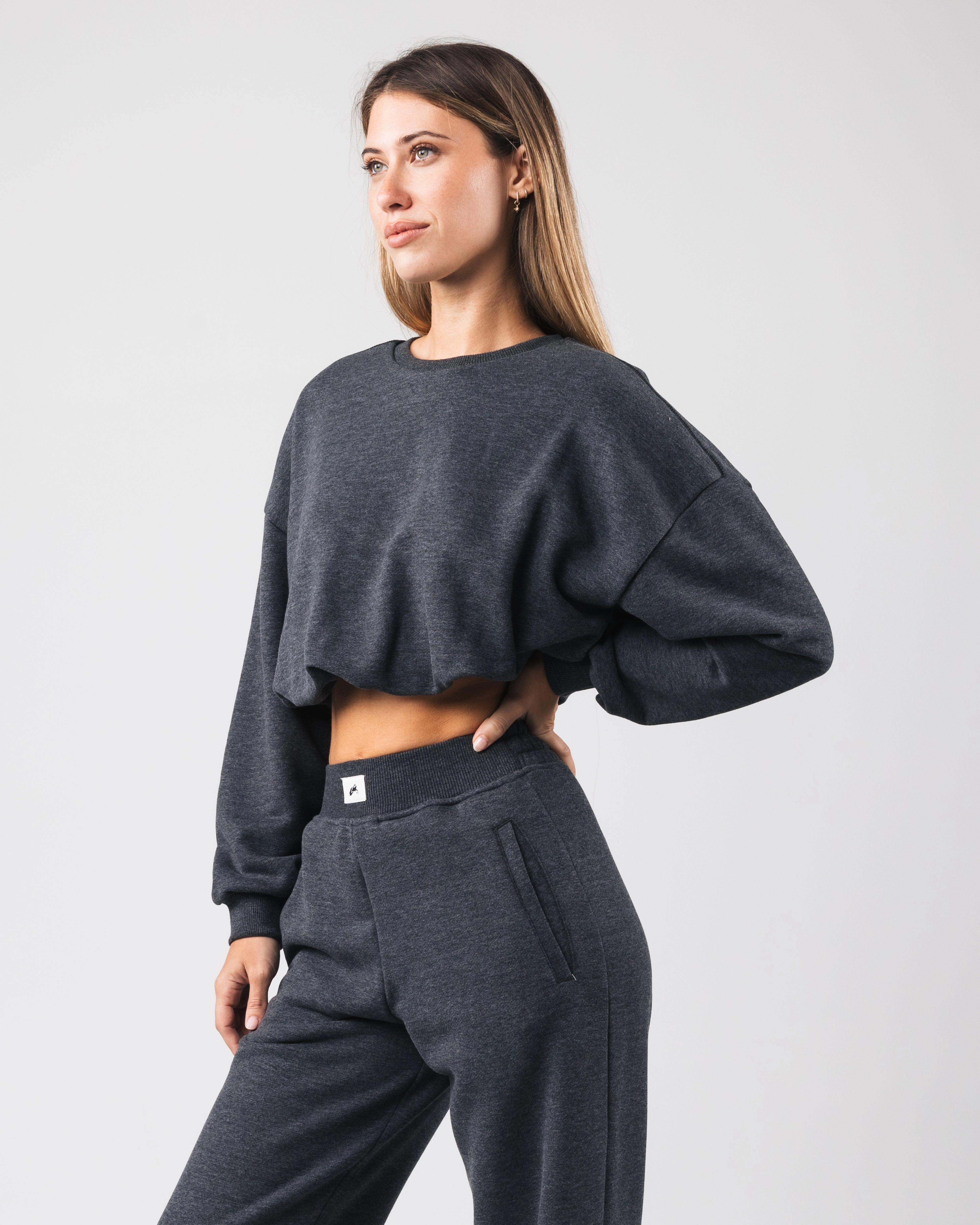 Bubble Crew - Heather Black