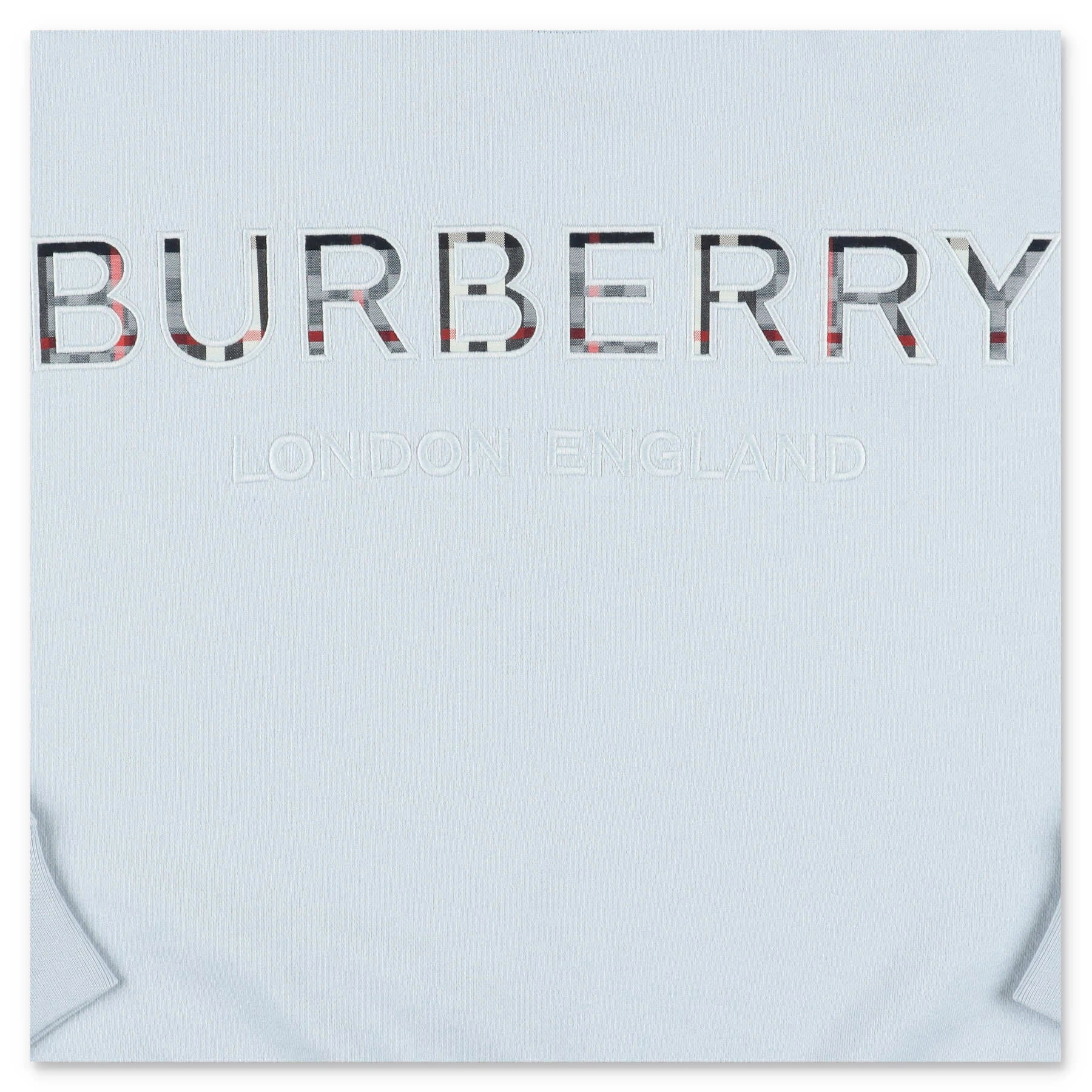 Burberry Kids Logo Embroidered Long-Sleeved Sweatshirt