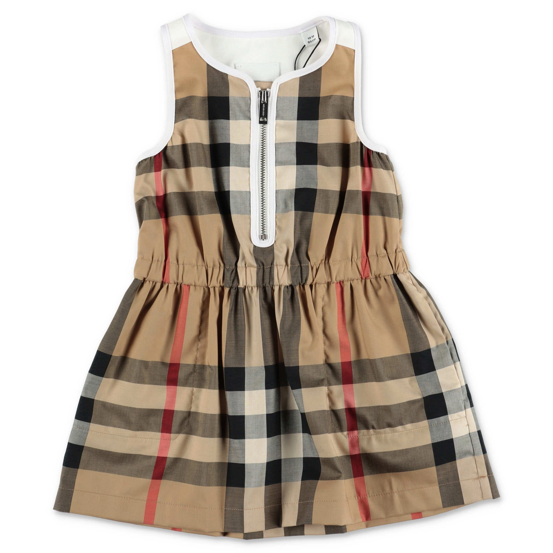 Burberry Kids Vintage Check Crewneck Sleeveless Dress