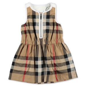 Burberry Kids Vintage Check Crewneck Sleeveless Dress