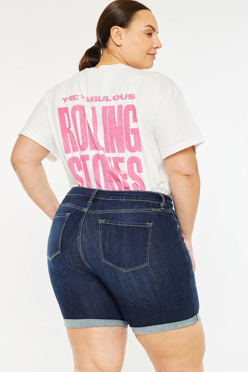 Chance Mid Rise Shorts (Plus Size)