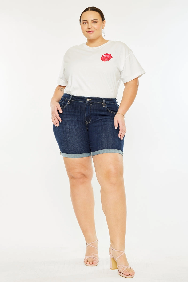 Chance Mid Rise Shorts (Plus Size)