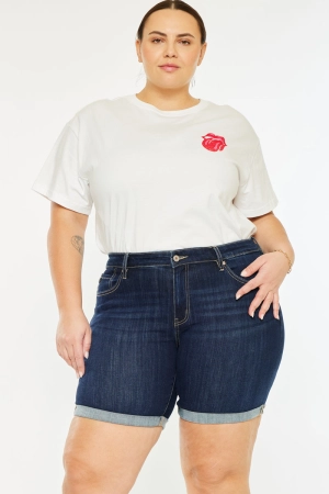Chance Mid Rise Shorts (Plus Size)