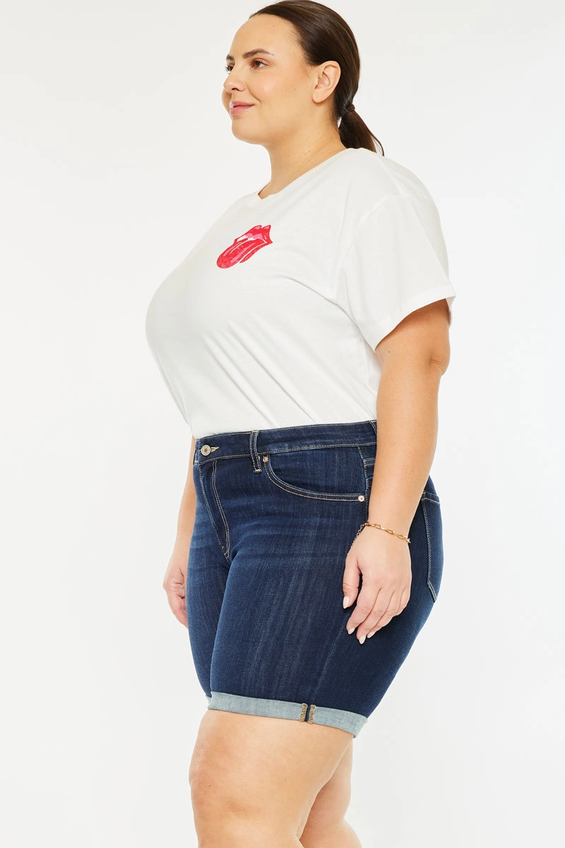 Chance Mid Rise Shorts (Plus Size)
