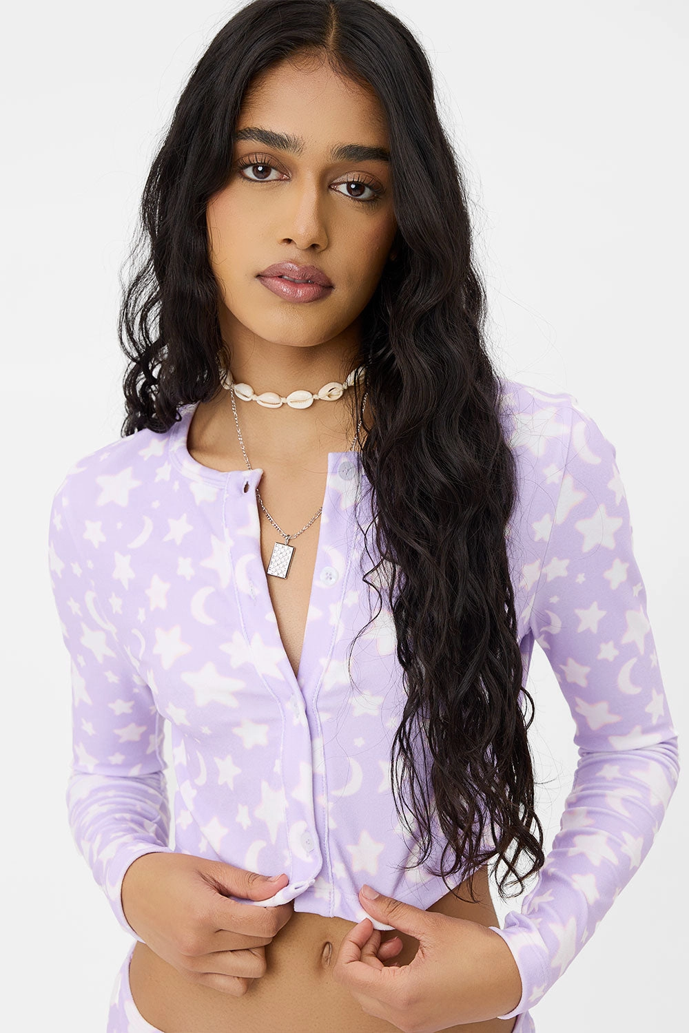 Cheri Terry Cardigan Sweater - Luna