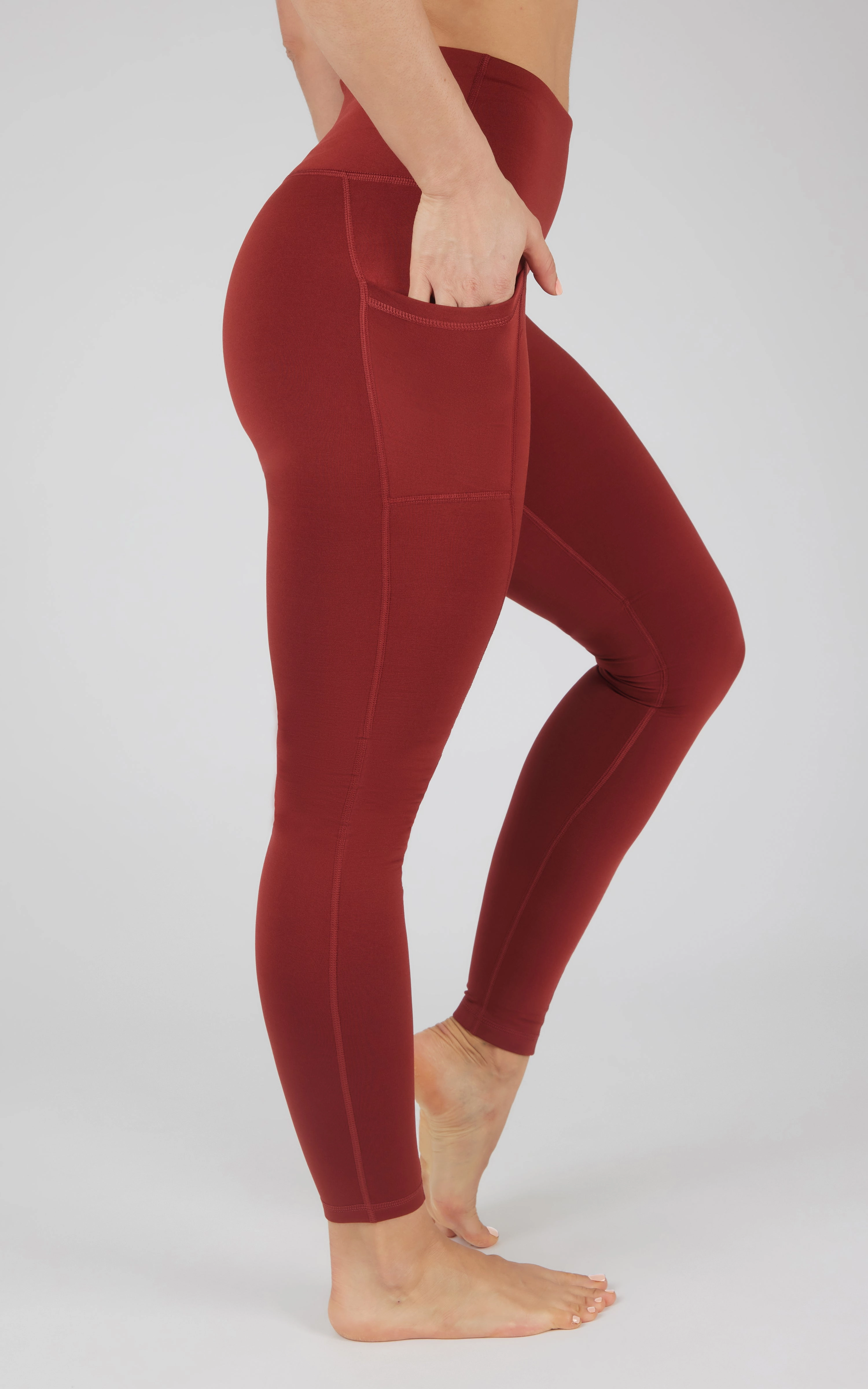 Cold Gear High Waist Fleece Lined Legging with Side Pockets