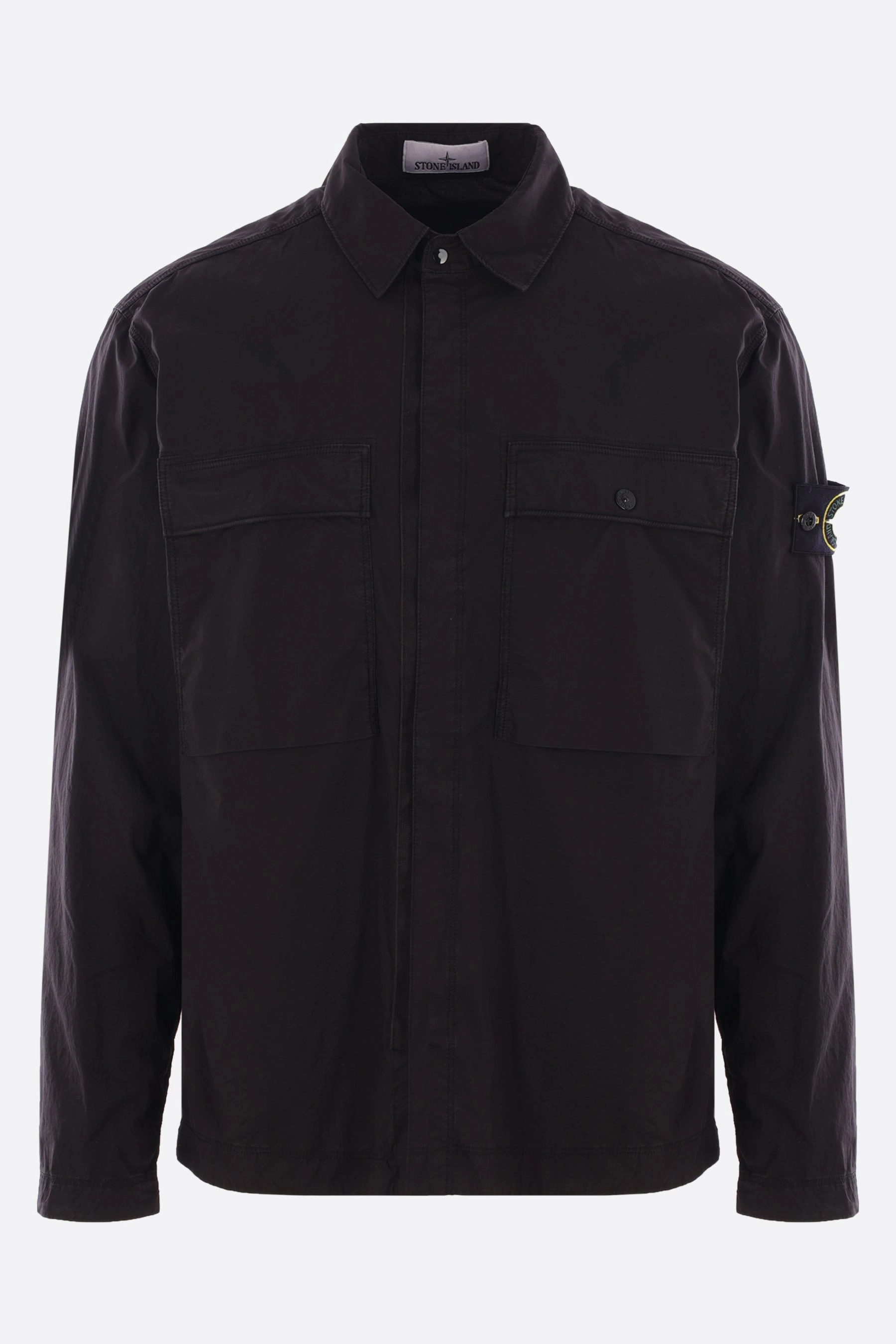 cotton shirt with logo badge