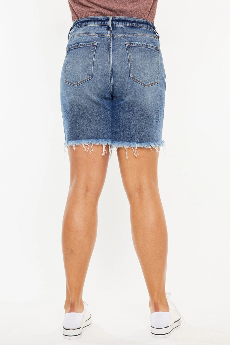 Datrina Ultra High Rise Bermuda Shorts (Plus Size)