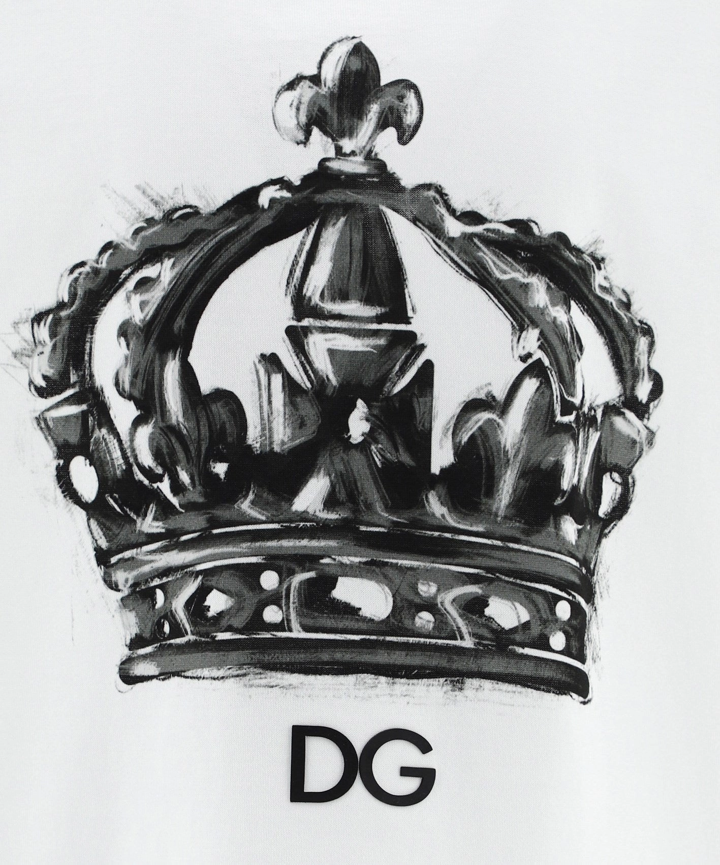 Dolce & Gabbana Kids Logo Crown Printed T-Shirt