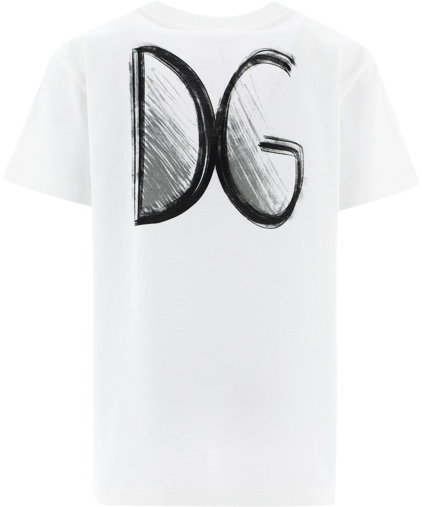 Dolce & Gabbana Kids Logo Crown Printed T-Shirt