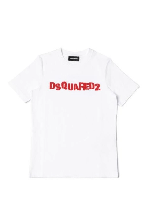 Dsquared2 Kids Logo Printed Crewneck T-Shirt