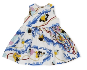 Emilio Pucci Junior Graphic Printed Crewneck Sleeveless Dress