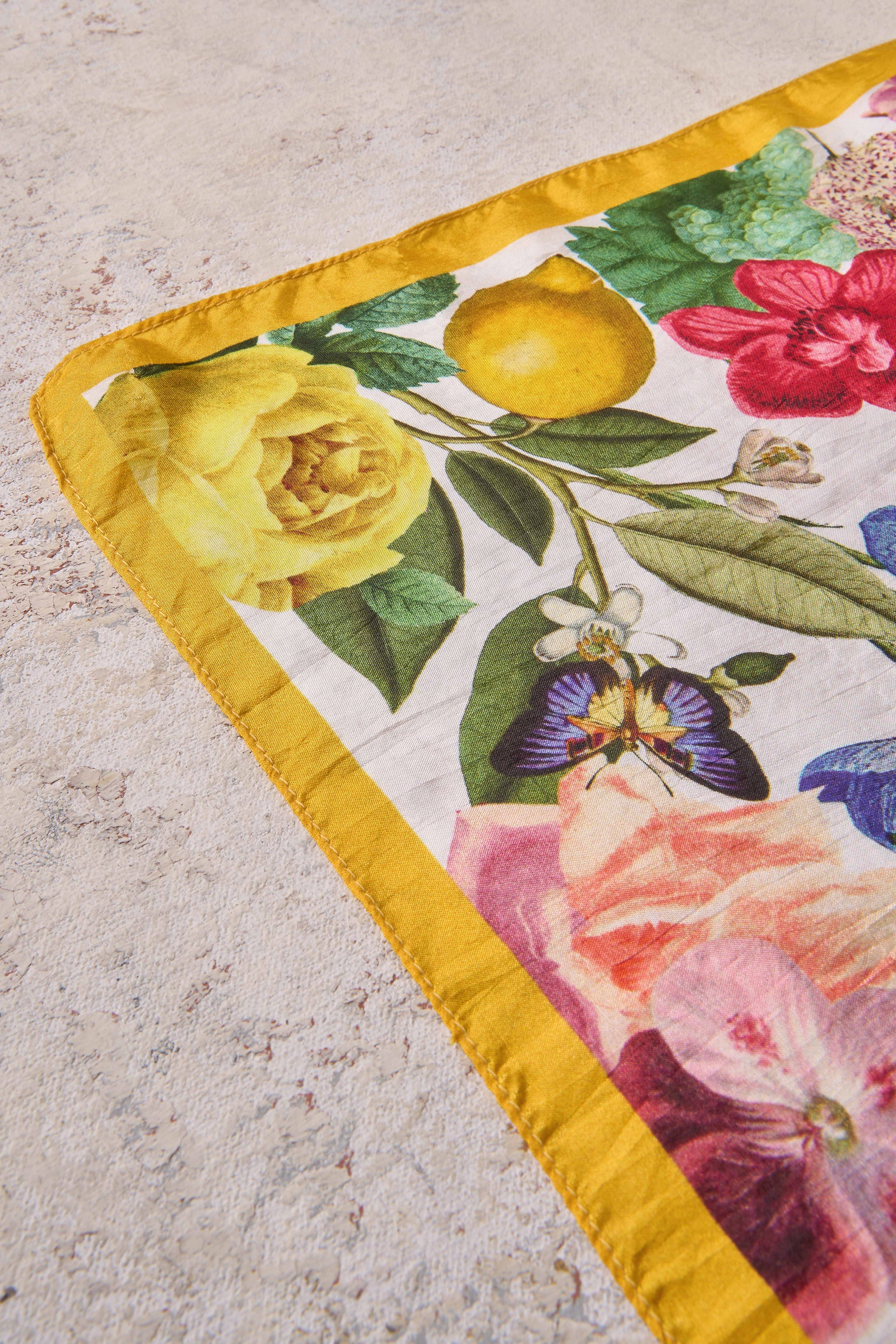 Fruit Silk Scarf - Multi