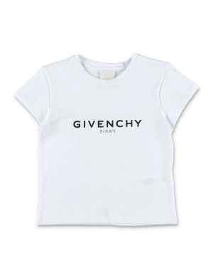 Givenchy Kids Logo Printed Crewneck T-Shirt