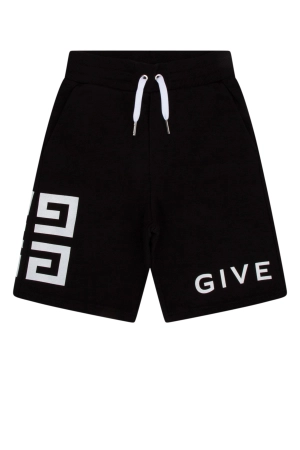 Givenchy Kids Logo Printed Drawstring Track Shorts