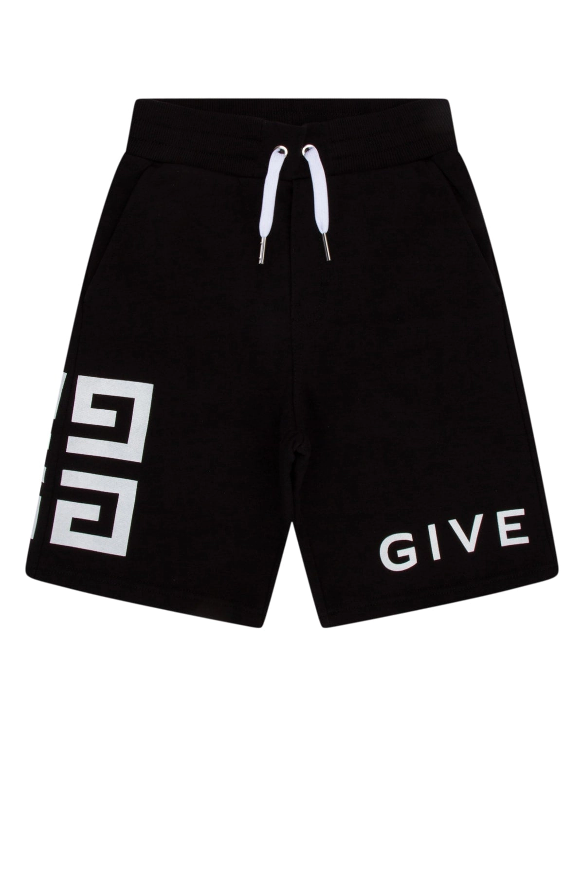Givenchy Kids Logo Printed Drawstring Track Shorts