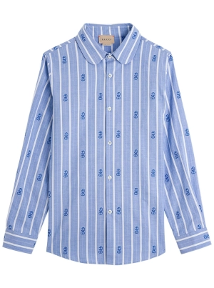 Gucci Kids Interlocking G Fil Coupé Shirt