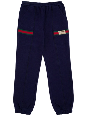 Gucci Kids Logo Label Jogging Pants