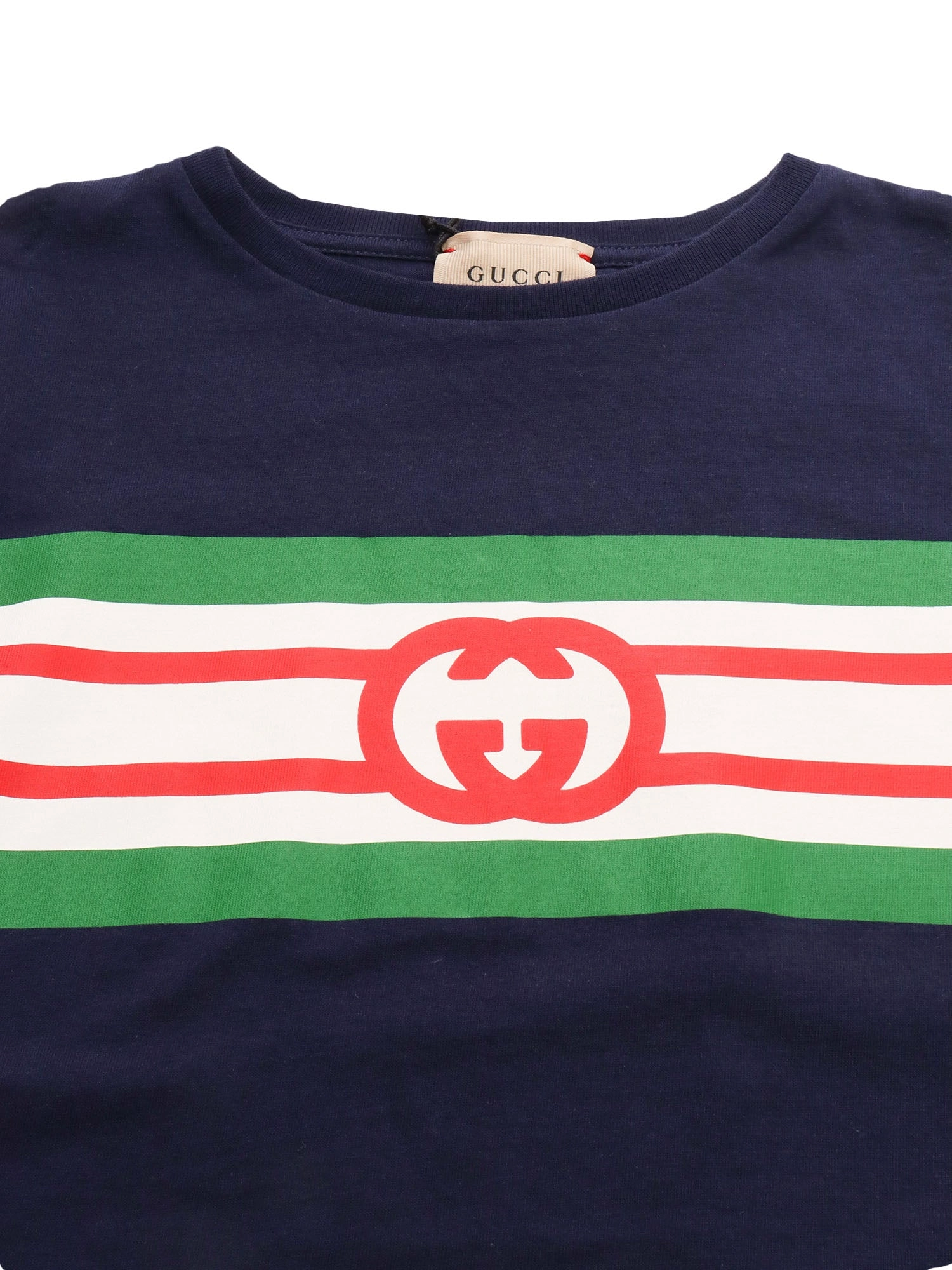 Gucci Kids Logo Printed Crewneck T-Shirt