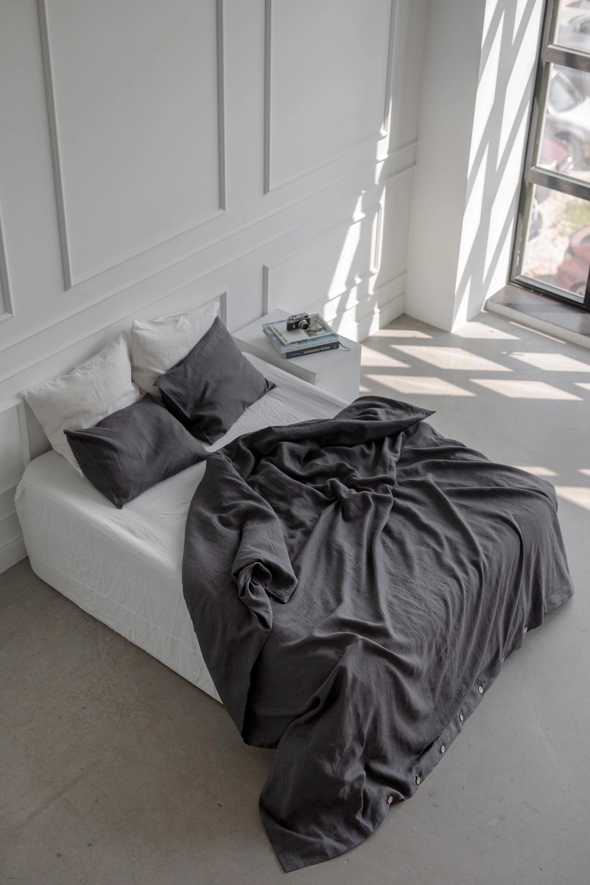 Linen Duvet Cover | Charcoal
