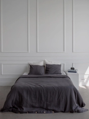 Linen Duvet Cover | Charcoal