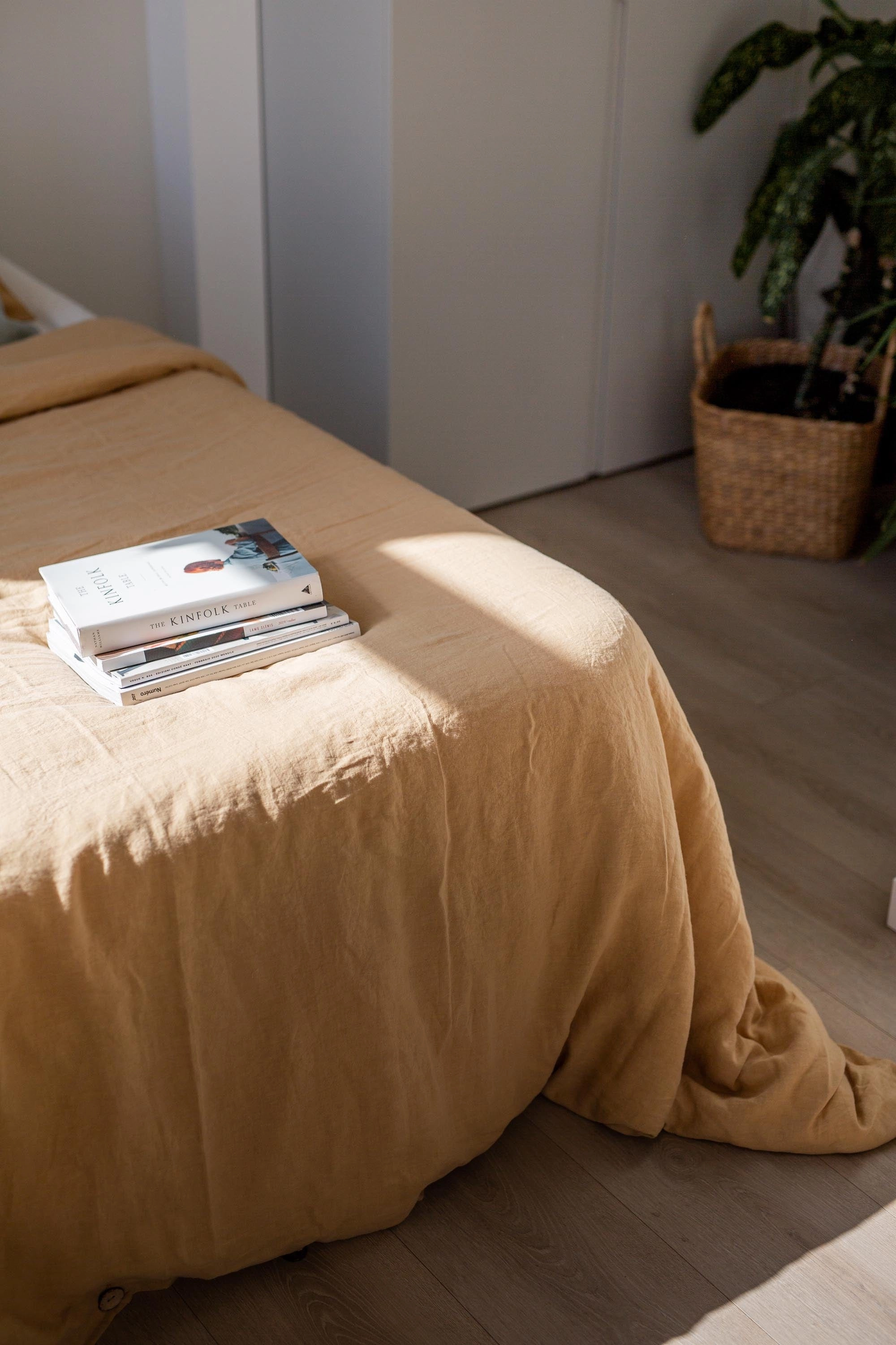 Linen Duvet Cover | Mustard