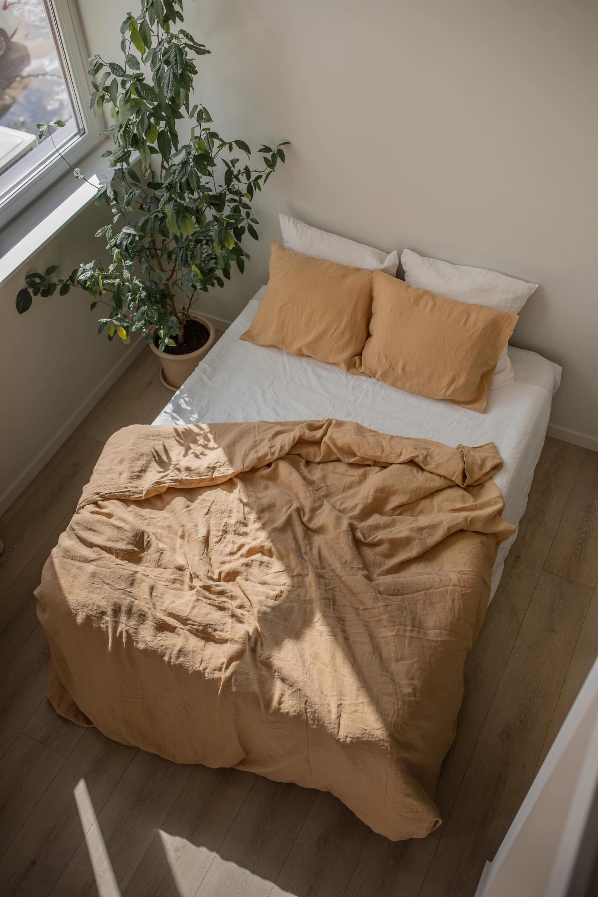 Linen Duvet Cover | Mustard