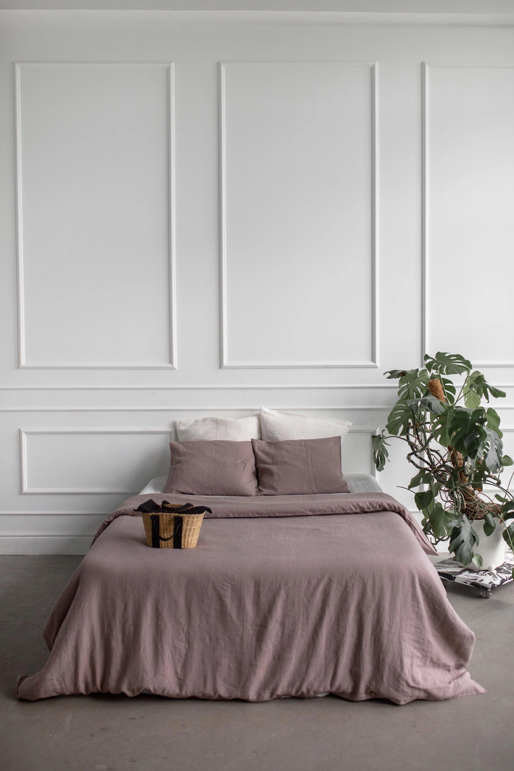 Linen Duvet Cover | Rosy Brown