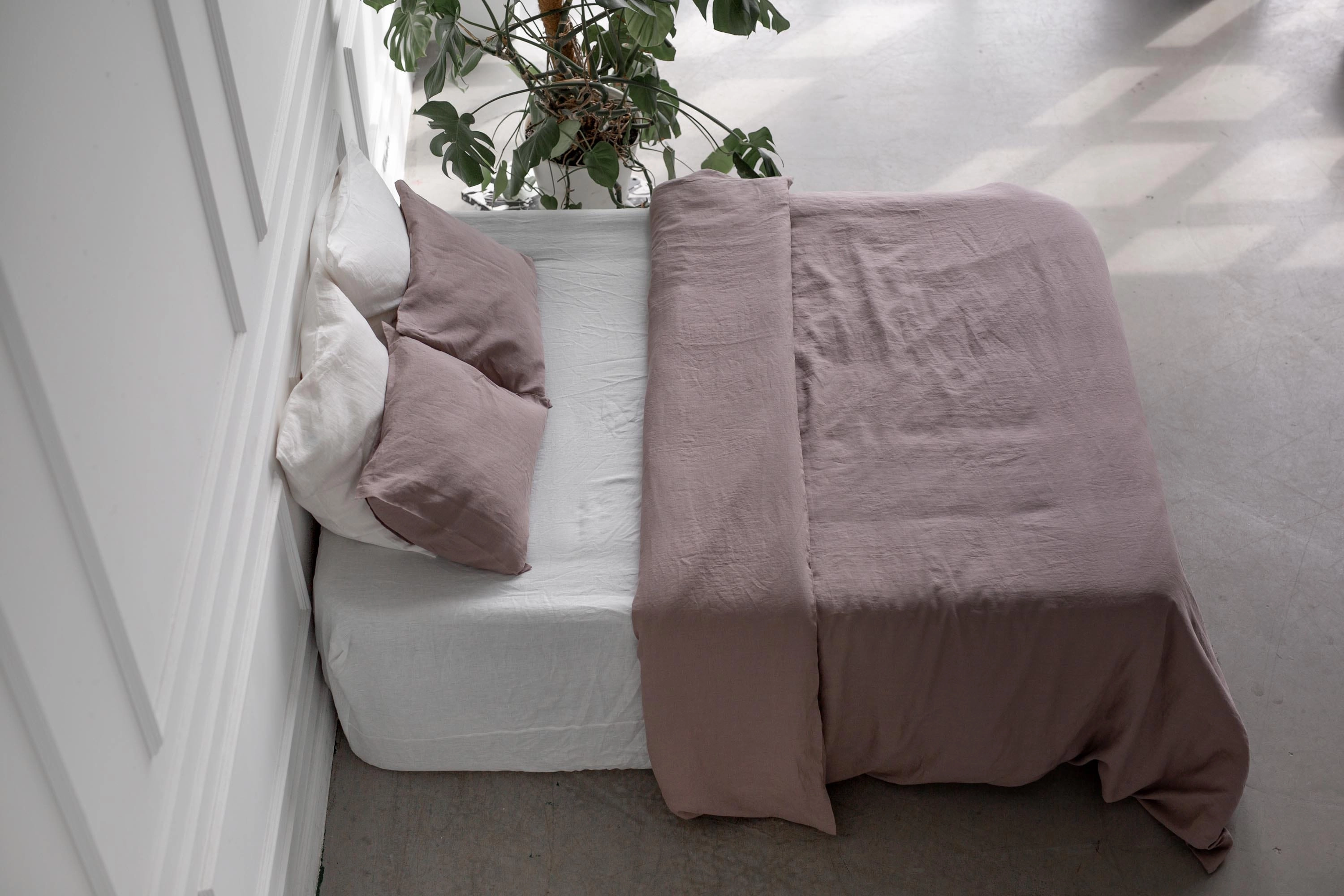 Linen Duvet Cover | Rosy Brown