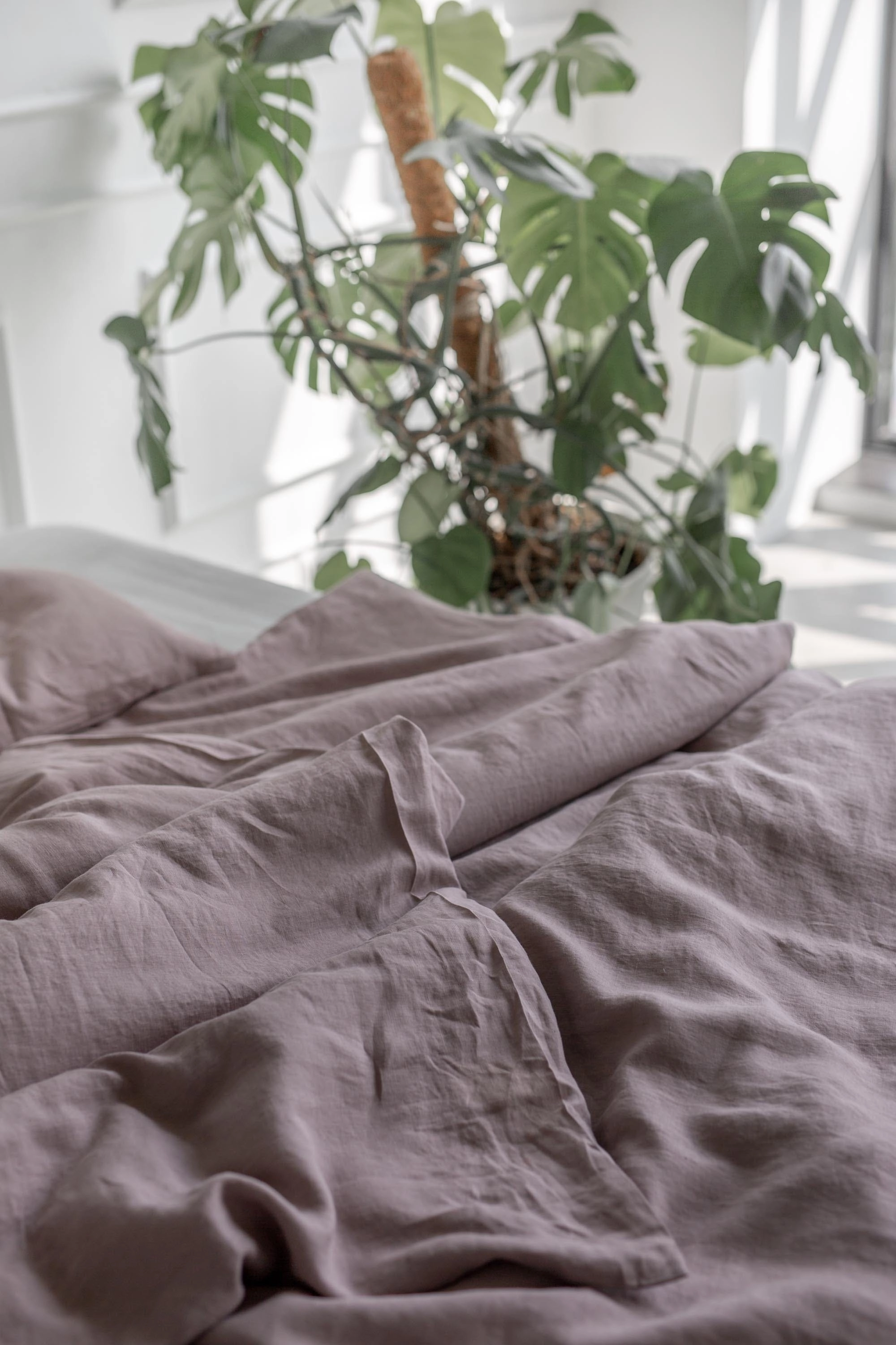 Linen Duvet Cover | Rosy Brown