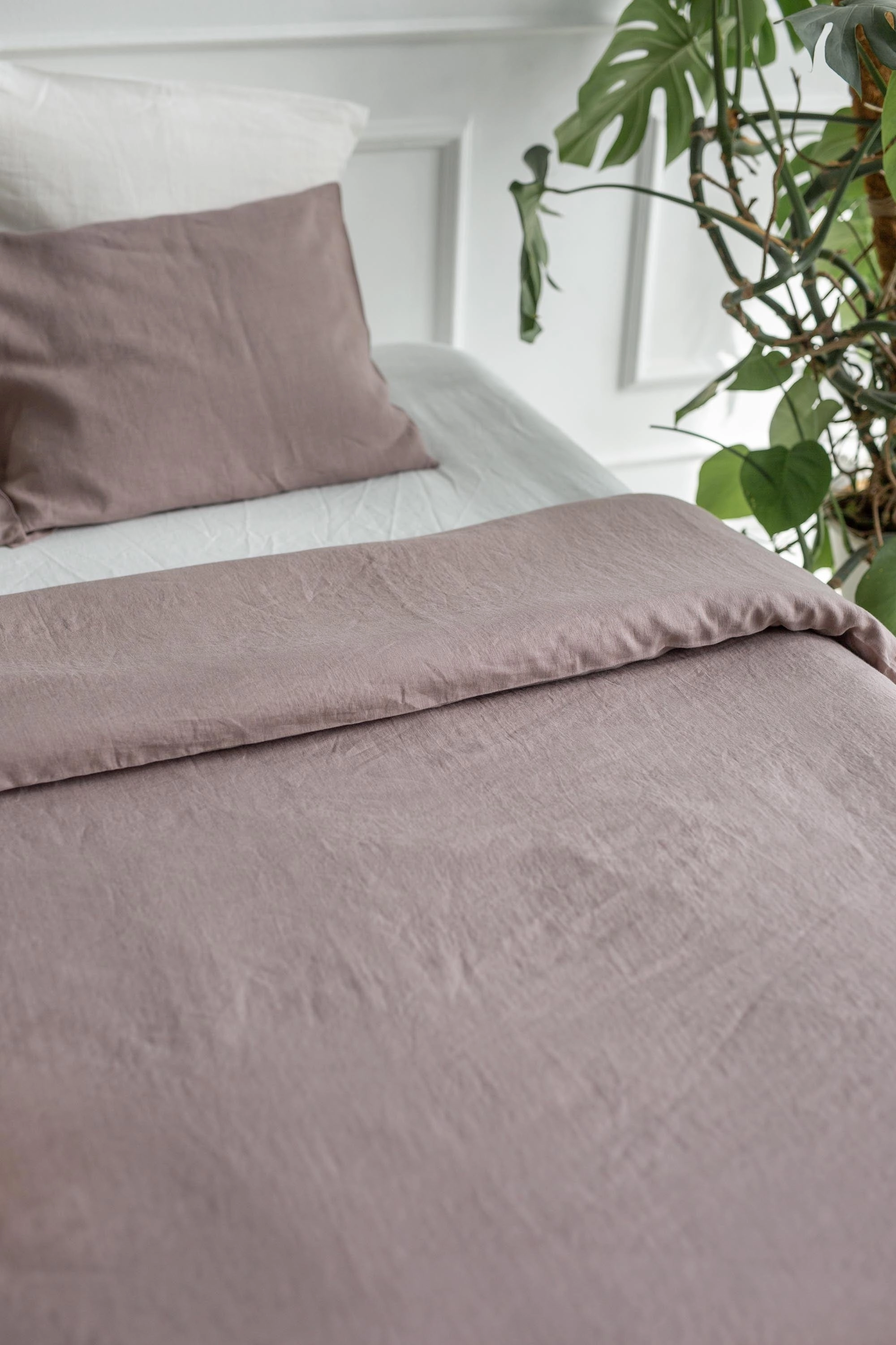 Linen Duvet Cover | Rosy Brown