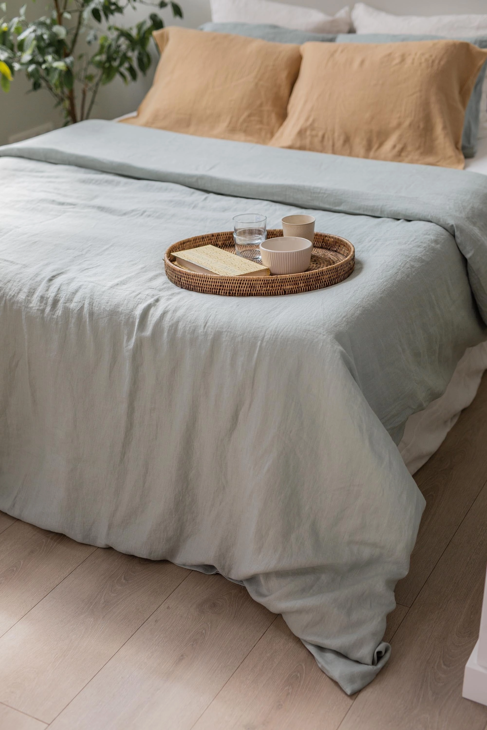 Linen Duvet Cover | Sage Green