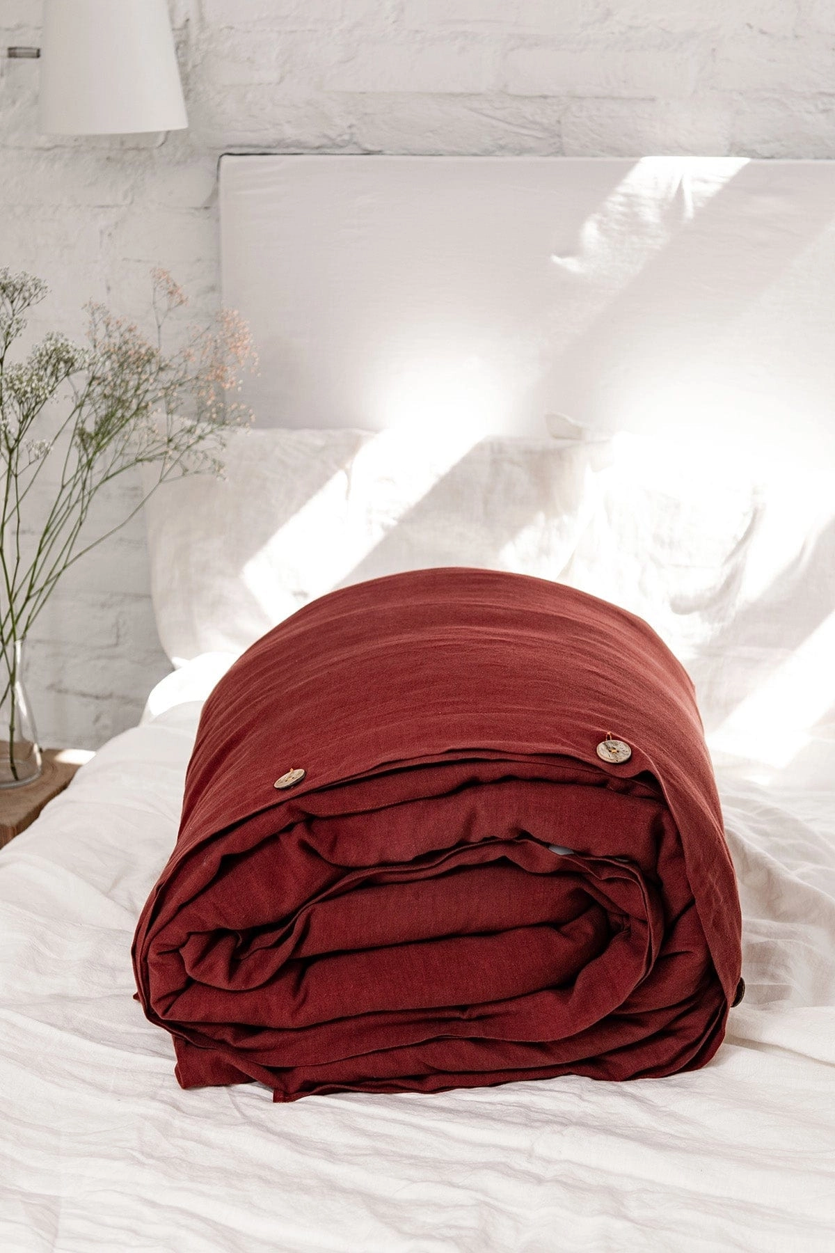 Linen Duvet Cover | Terracotta