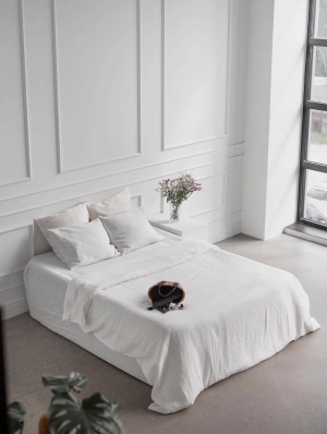 Linen Duvet Cover | White