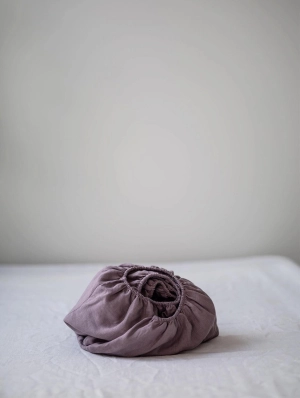 Linen Fitted Sheet | Dusty Lavender
