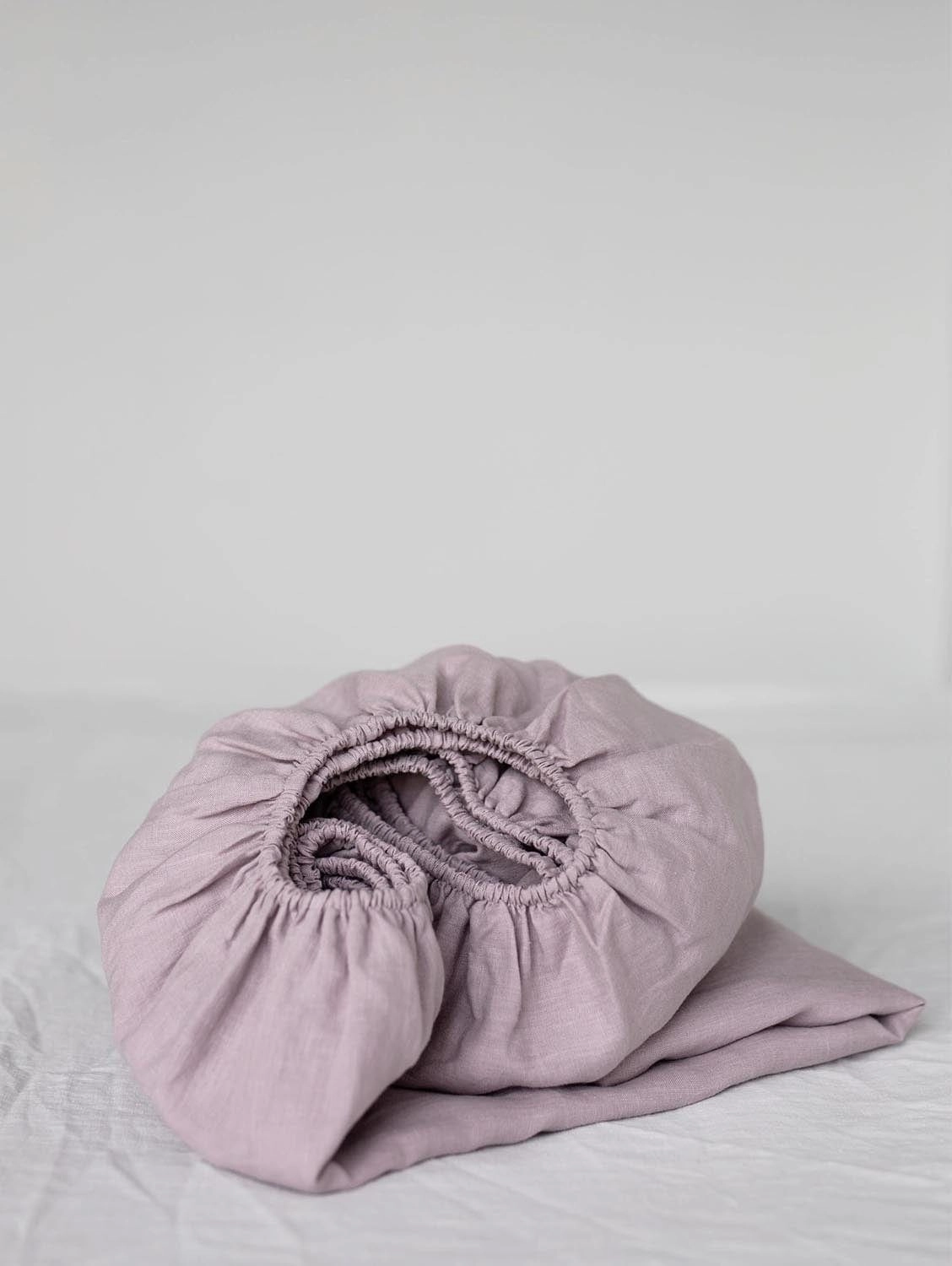 Linen Fitted Sheet | Dusty Rose