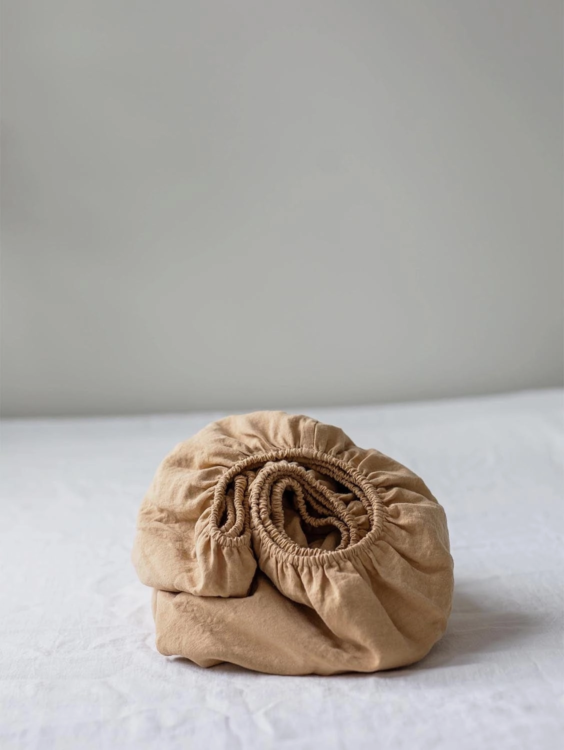 Linen Fitted Sheet | Mustard