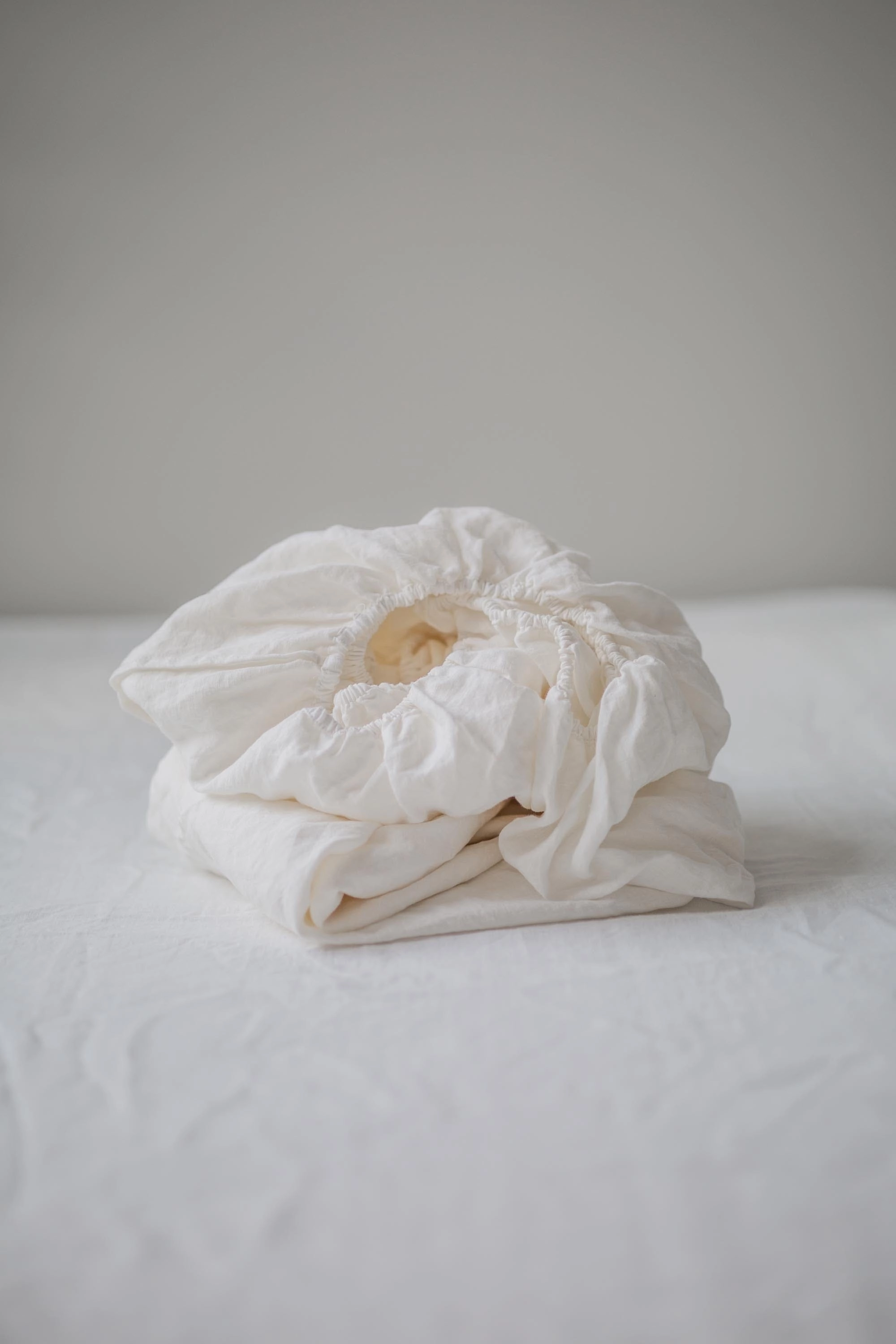 Linen Fitted Sheet | White