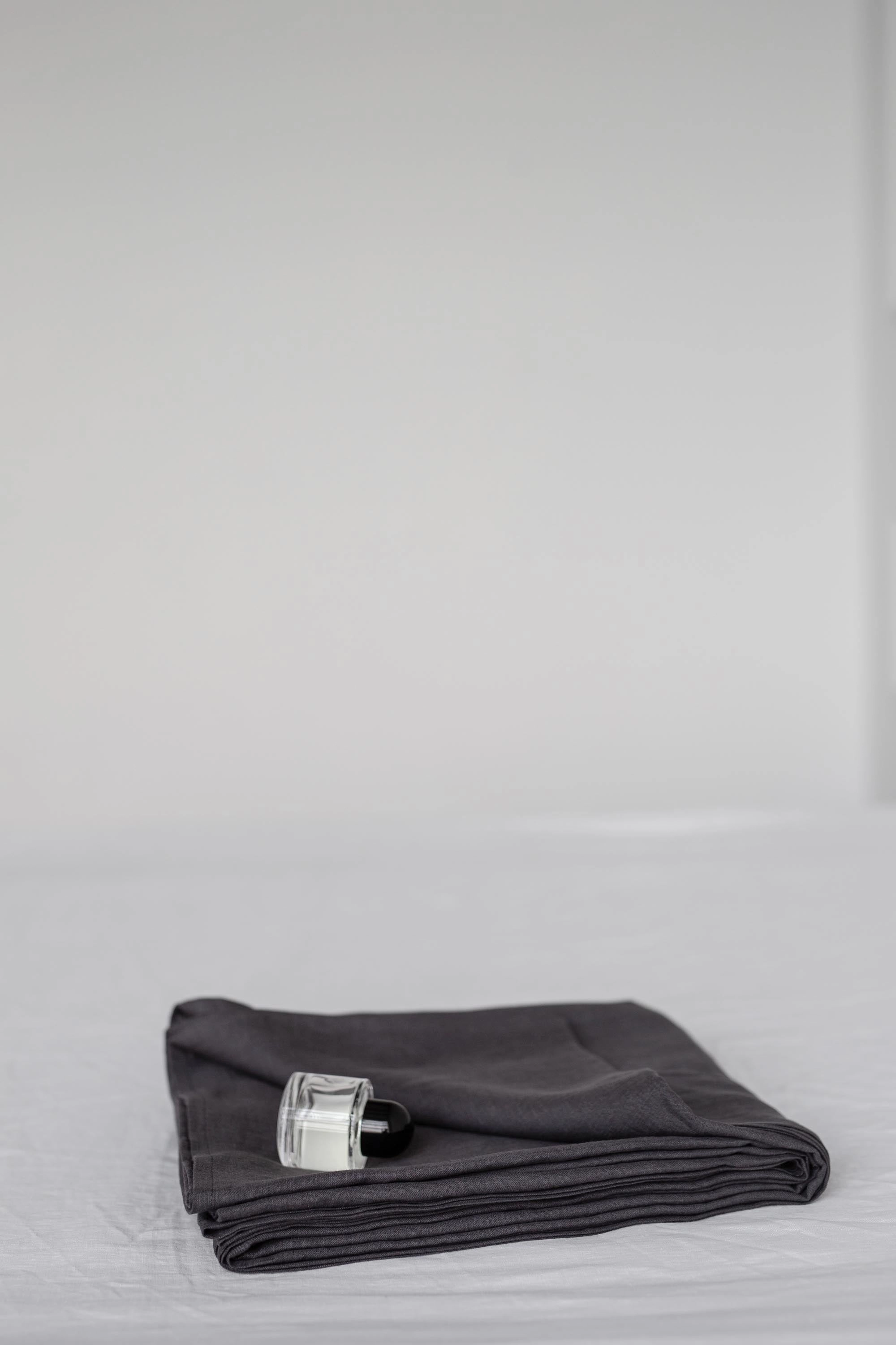 Linen Flat Sheet | Charcoal