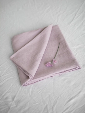 Linen Flat Sheet | Dusty Rose